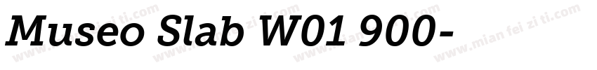 Museo Slab W01 900字体转换